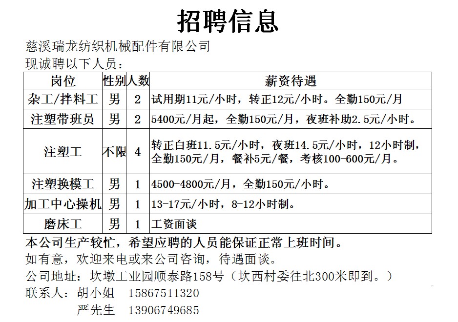 上海松江新桥附近最新招聘信息
